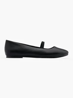 Clearance Ballerina with Elasticated Strap Women Girls School Shoes·Girls Teen School Shoes|All Girls·Teens