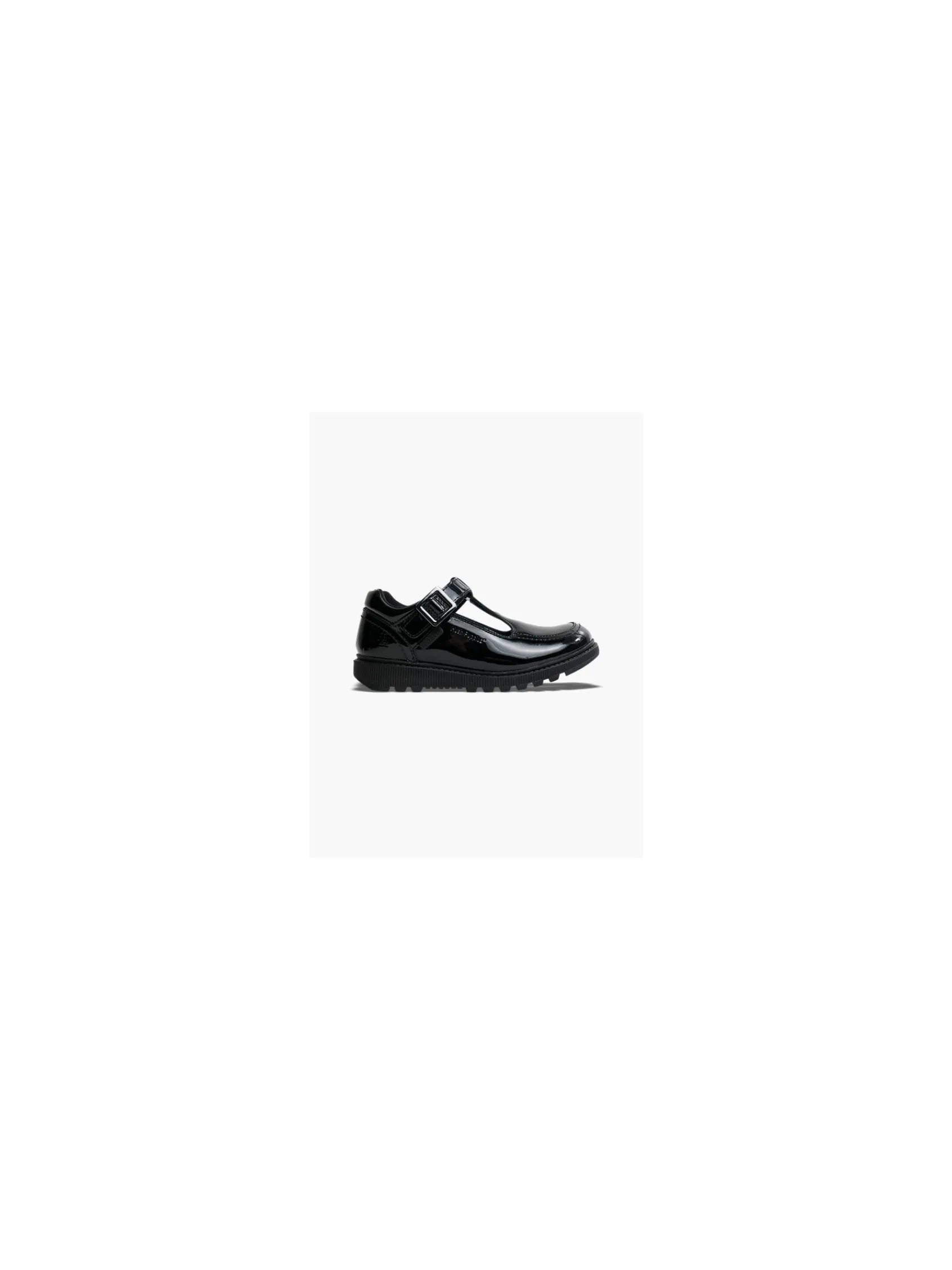 Junior Girl Patent Leather Chunky T-Bar School Shoes - Dual Fit Kids Girls School Shoes·Girls Junior School Shoes|All Girls·Kids