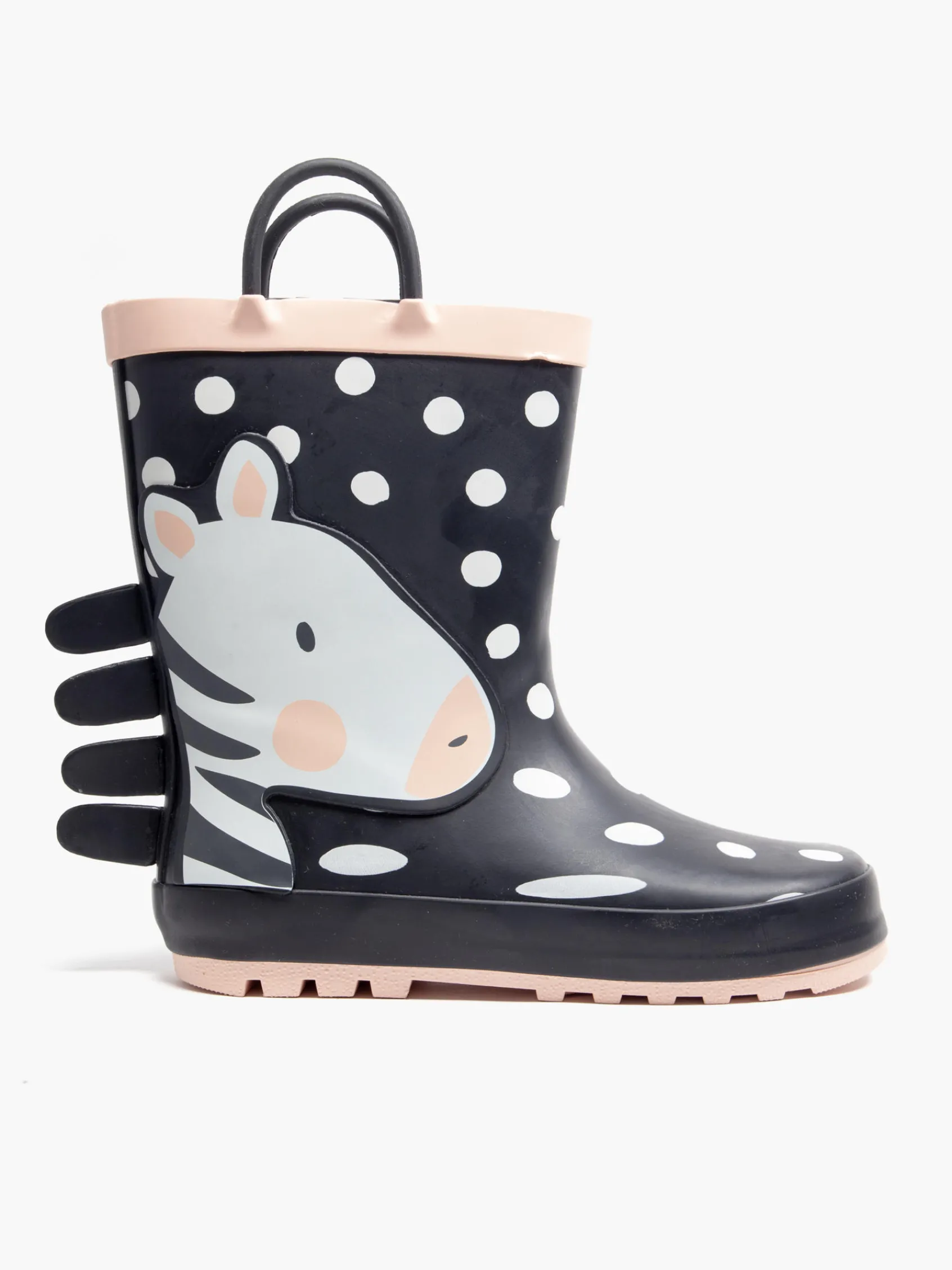 New Junior Girls Zebra Wellies Girls Shoes·Wellies
