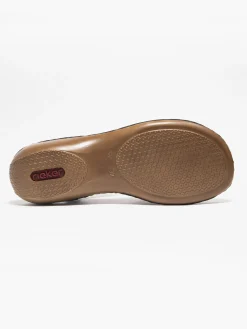 Sale Tan and Navy Comfort Sandal Women Sandals·Comfort Sandals|Loafers & Low Shoes·Comfort